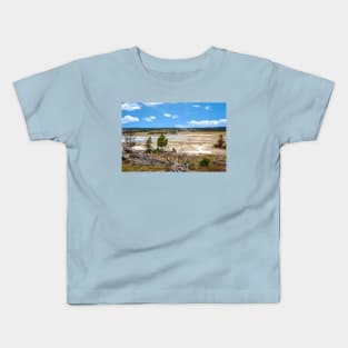 Volcanic Tableland Yellowstone Wyoming Kids T-Shirt